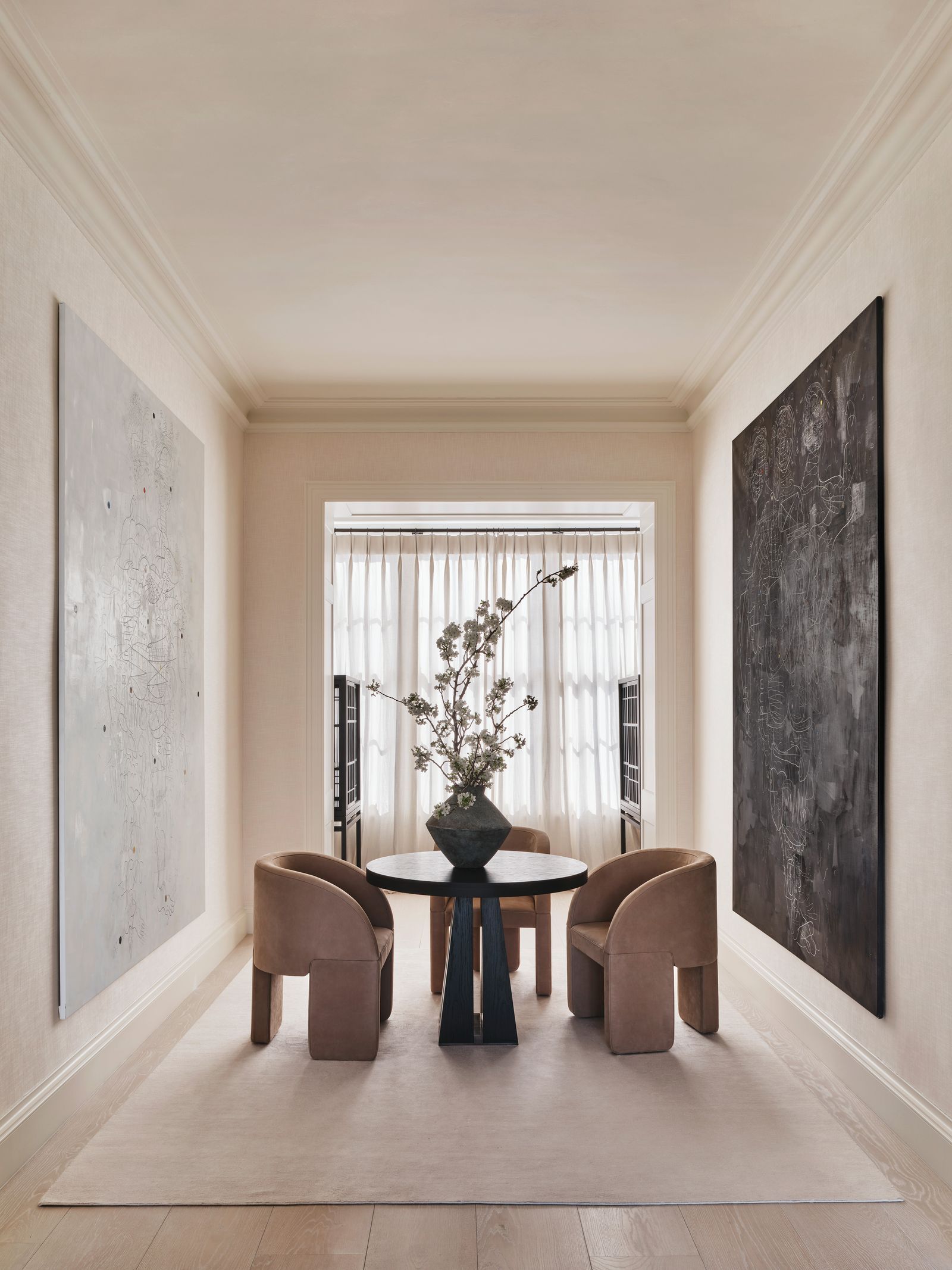 Belgravia townhouse interior with curated artwork